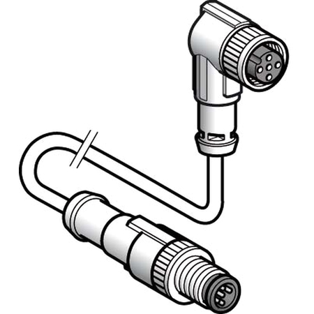 ПЕРЕХОДНИК, 1 М, М12, ПРЯМОЙ ШТЫРЕВОЙ, УГЛ. ГНЕЗДОВОЙ, 4 ПИН, XZCR1512041C1