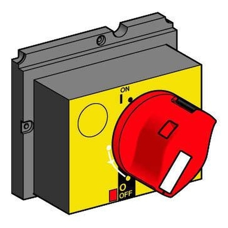 ПОВОРОТН. РУКОЯТКА УПР. КРАСН/ЖЕЛТ., GV7AP04
