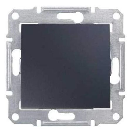 Переключатель 1-клавишный IP44 Schneider Electric SEDNA, скрытый монтаж, графит, SDN0400570