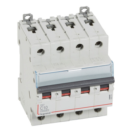 Автоматический выключатель Legrand DX³ 4P 10А (C) 16кА, 409334
