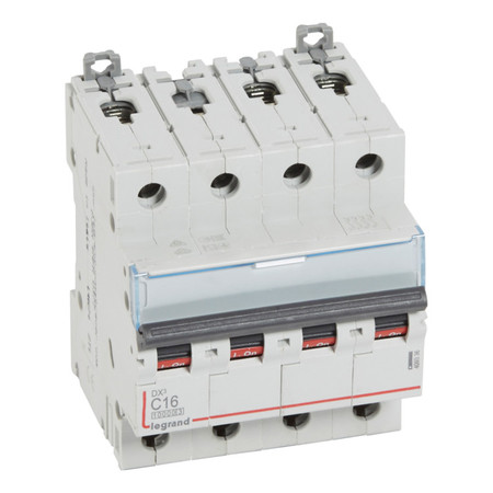 Автоматический выключатель Legrand DX³ 4P 16А (C) 16кА, 409336