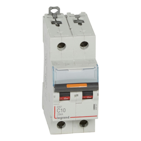 Автоматический выключатель Legrand DX³ 2P 10А (C) 25кА, 409767
