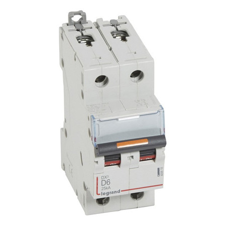 Автоматический выключатель Legrand DX³ 2P 6А (D) 25кА, 409818