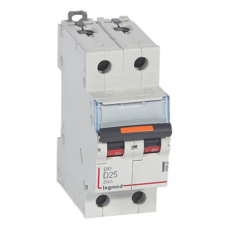 Автоматический выключатель Legrand DX³ 2P 25А (D) 25кА, 409822