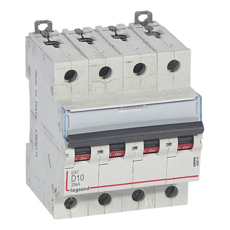 Автоматический выключатель Legrand DX³ 4P 10А (D) 25кА, 409845