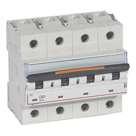 Автоматический выключатель Legrand DX³ 4P 63А (D) 25кА, 409852