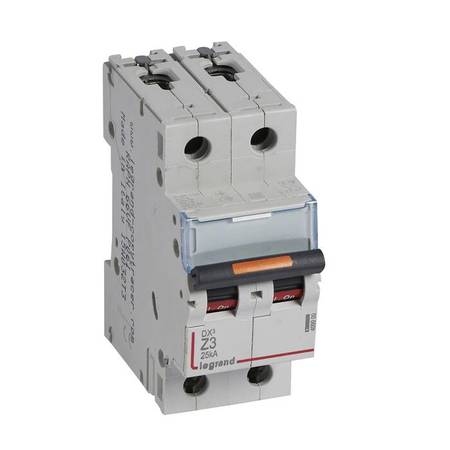 Автоматический выключатель Legrand DX³ 2P 3А (Z) 25кА, 409909