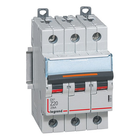Автоматический выключатель Legrand DX³ 3P 20А (Z) 25кА, 409925