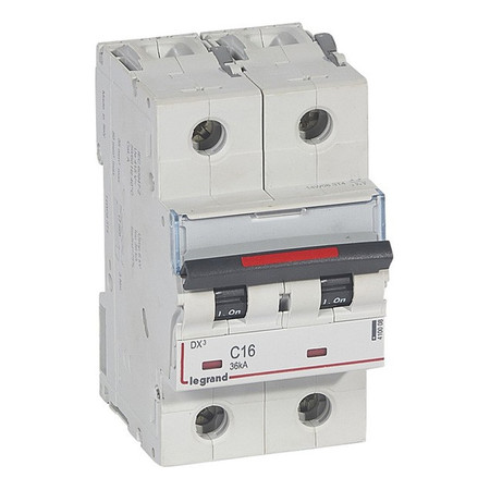Автоматический выключатель Legrand DX³ 2P 16А (C) 36кА, 410008