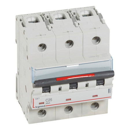 Автоматический выключатель Legrand DX³ 3P 25А (C) 36кА, 410023