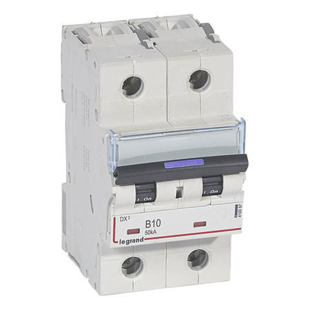 Автоматический выключатель Legrand DX³ 2P 10А (B) 50кА, 410097