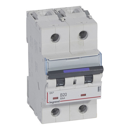 Автоматический выключатель Legrand DX³ 2P 20А (B) 50кА, 410099
