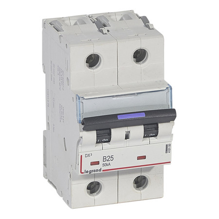Автоматический выключатель Legrand DX³ 2P 25А (B) 50кА, 410100