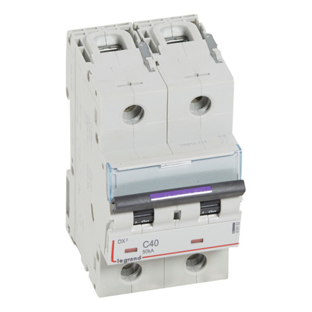 Автоматический выключатель Legrand DX³ 2P 40А (C) 50кА, 410152