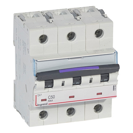 Автоматический выключатель Legrand DX³ 3P 50А (C) 50кА, 410166