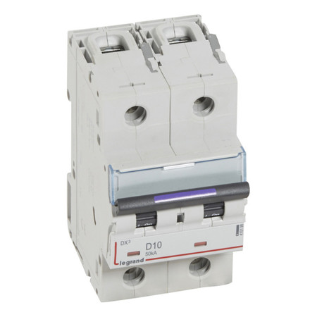 Автоматический выключатель Legrand DX³ 2P 10А (D) 50кА, 410199