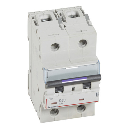 Автоматический выключатель Legrand DX³ 2P 20А (D) 50кА, 410201