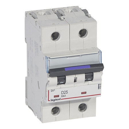 Автоматический выключатель Legrand DX³ 2P 25А (D) 50кА, 410202