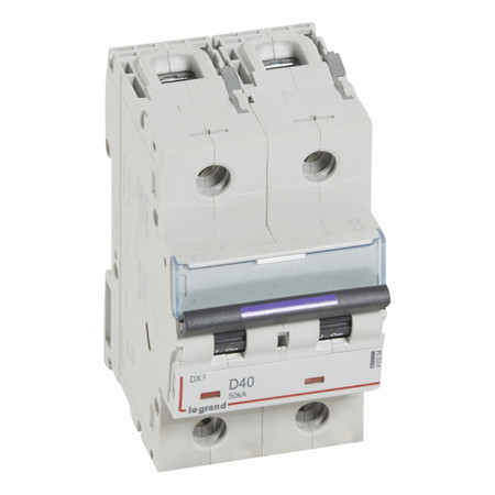 Автоматический выключатель Legrand DX³ 2P 40А (D) 50кА, 410204