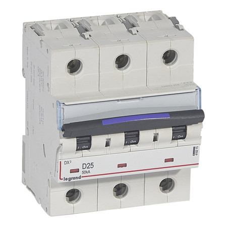 Автоматический выключатель Legrand DX³ 3P 25А (D) 50кА, 410215