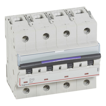 Автоматический выключатель Legrand DX³ 4P 10А (D) 50кА, 410225