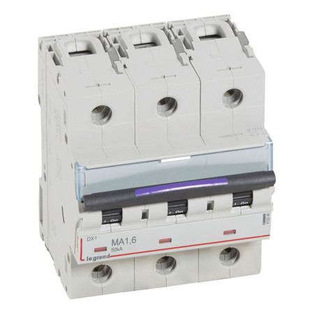 Автоматический выключатель Legrand DX³ 3P 1.6А (MA) 50кА, 410246