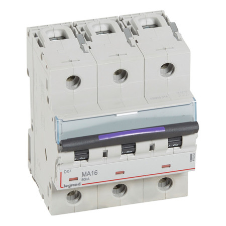 Автоматический выключатель Legrand DX³ 3P 16А (MA) 50кА, 410252