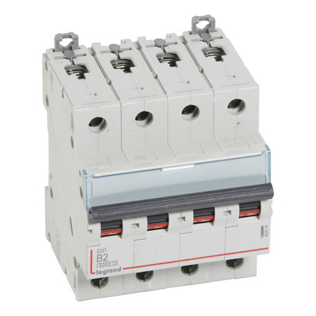Автоматический выключатель Legrand DX³ 4P 2А (B) 6кА, 407618