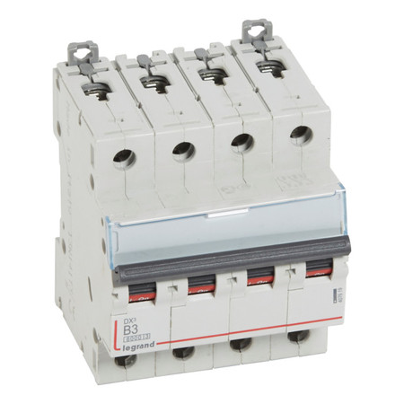 Автоматический выключатель Legrand DX³ 4P 3А (B) 6кА, 407619