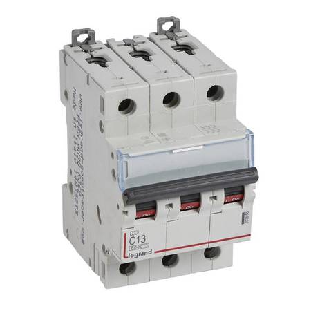 Автоматический выключатель Legrand DX³ 3P 13А (C) 6кА, 407858