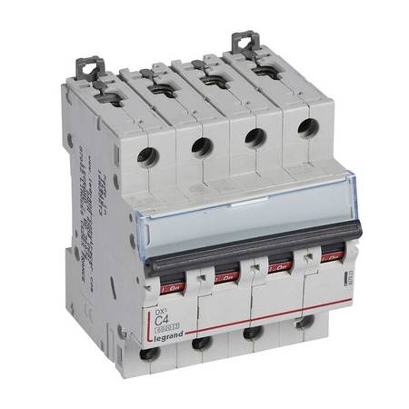 Автоматический выключатель Legrand DX³ 4P 4А (C) 6кА, 407923