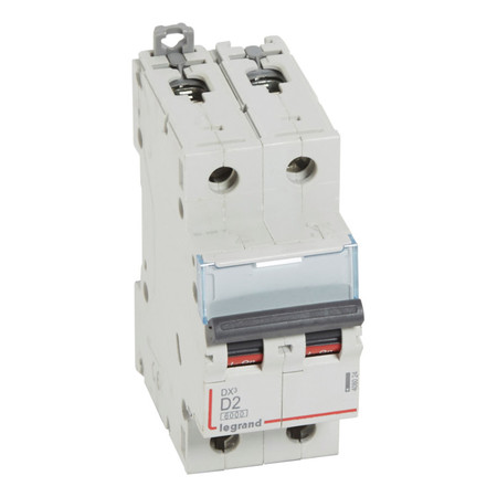 Автоматический выключатель Legrand DX³ 2P 2А (D) 6кА, 408024