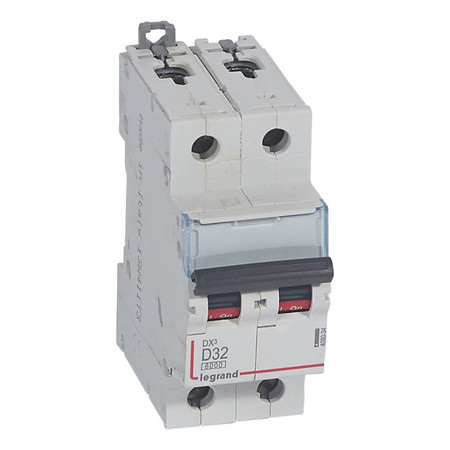 Автоматический выключатель Legrand DX³ 2P 32А (D) 6кА, 408034