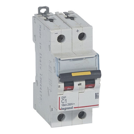 Автоматический выключатель Legrand DX³ 2P 1А (C) 16кА, 409560