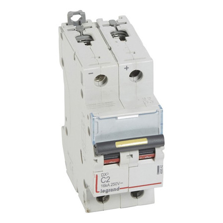 Автоматический выключатель Legrand DX³ 2P 2А (C) 16кА, 409562