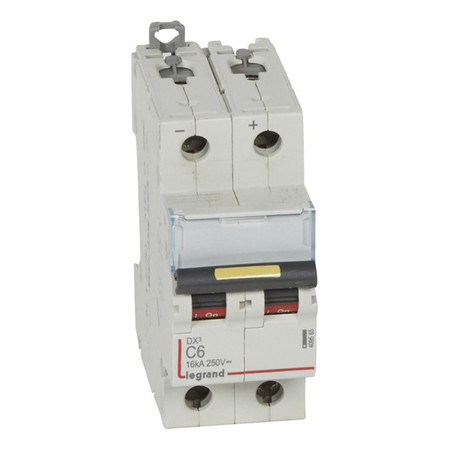 Автоматический выключатель Legrand DX³ 2P 6А (C) 16кА, 409565