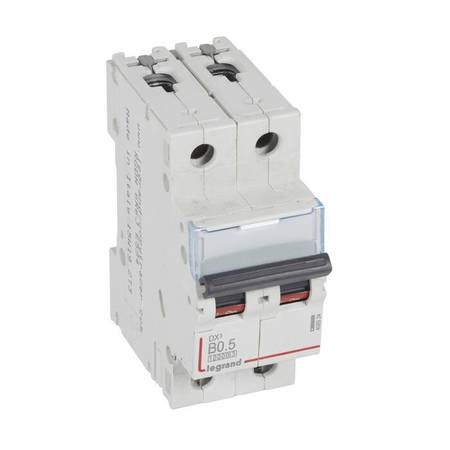 Автоматический выключатель Legrand DX³ 2P 0.5А (B) 16кА, 408934