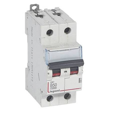 Автоматический выключатель Legrand DX³ 2P 50А (B) 16кА, 408947