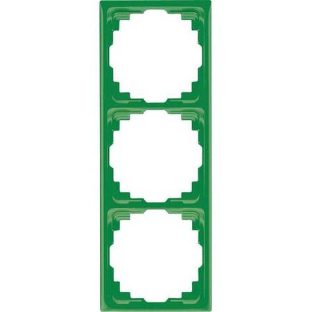 Рамка 3 поста JUNG CD 500, зеленый, CD583KGN