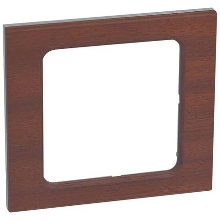 Рамка 4 модуля Legrand CELIANE, горизонтальная, орех, 069227