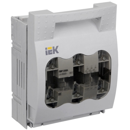Рубильник с предохранителем IEK ПВР 250А 3P, 0, 1, SRP-20-3-250