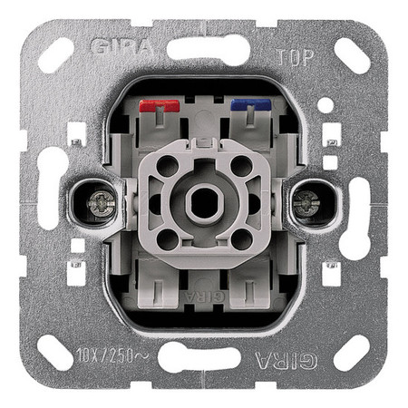 Механизм переключателя 1-клавишного Gira SYSTEM 55, с подсветкой, скрытый монтаж, 011600