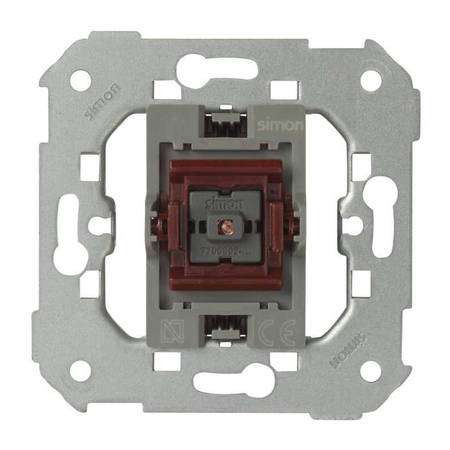 Механизм выключателя 1-клавишного Simon SIMON 82 DETAIL, с подсветкой, скрытый монтаж, 7700112-039