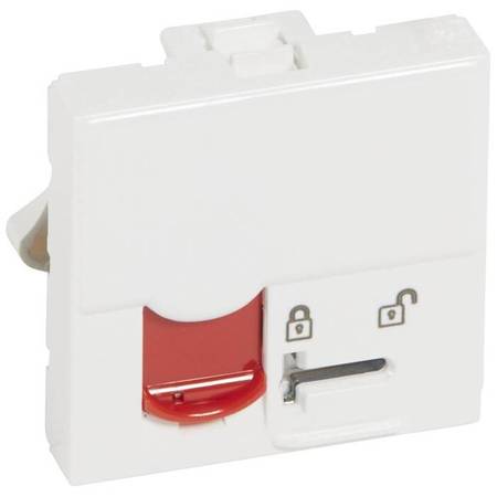 Розетка компьютерная RJ45 Cat.5 Legrand MOSAIC, белый, 076597