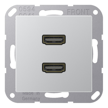 Розетка HDMI JUNG A 500, алюминий, MAA1133AL