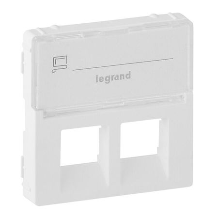 Накладка на розетку информационную Legrand VALENA LIFE, белый, 755480