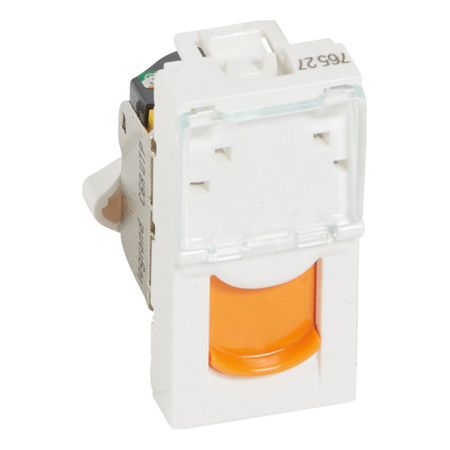 Розетка компьютерная RJ45 Cat.5 Legrand MOSAIC, белый, 076530