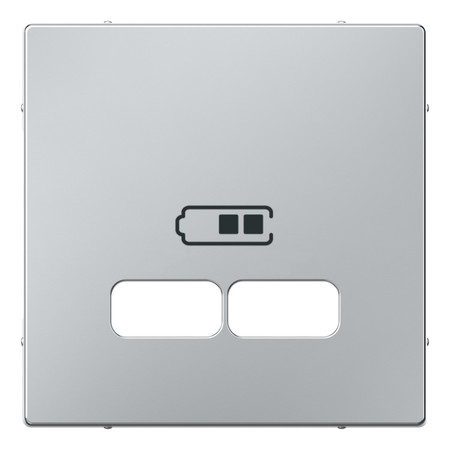 Накладка на розетку USB Schneider Electric MERTEN SYSTEM M, алюминий, MTN4367-0460