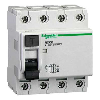 УЗО Schneider Electric Multi9 4P 63А 300мА (AC), 23049