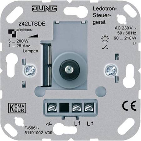 Механизм светорегулятора JUNG LEDOTRON, 210 Вт, 242LTSDE